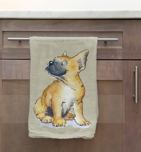 French Bulldog Tea Towel